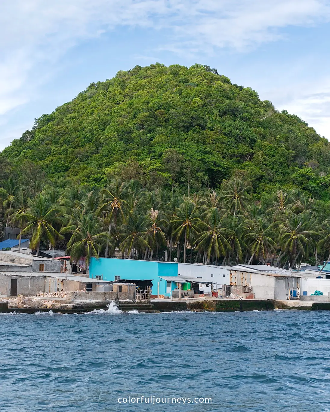 A Fishing village on Nam Du island, Vietnam