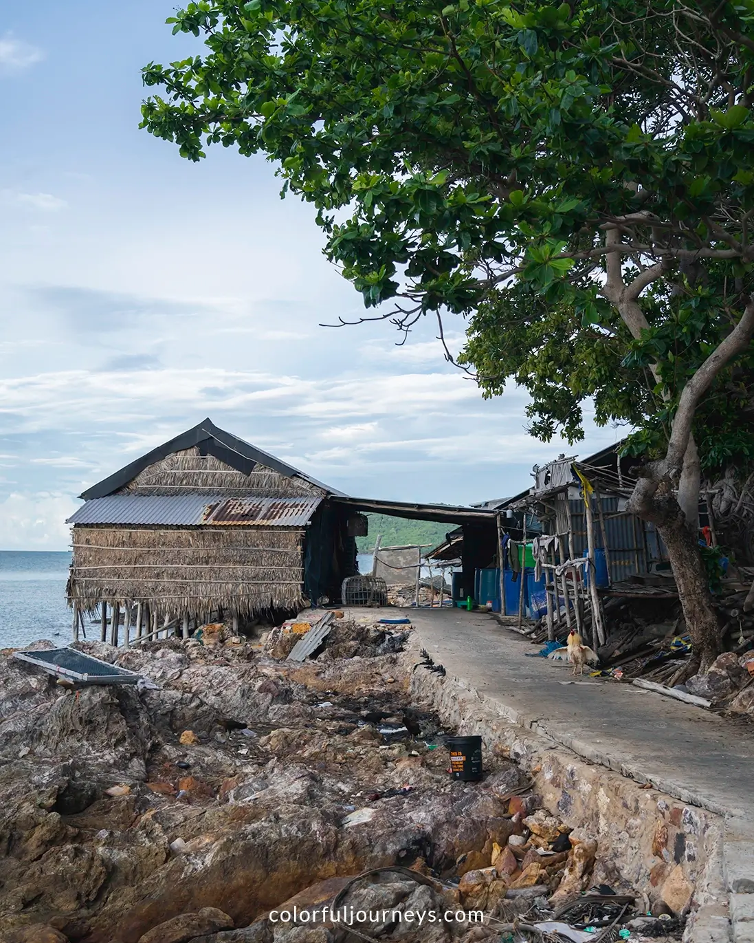 Fishing village on Nam Du island, Vietnam