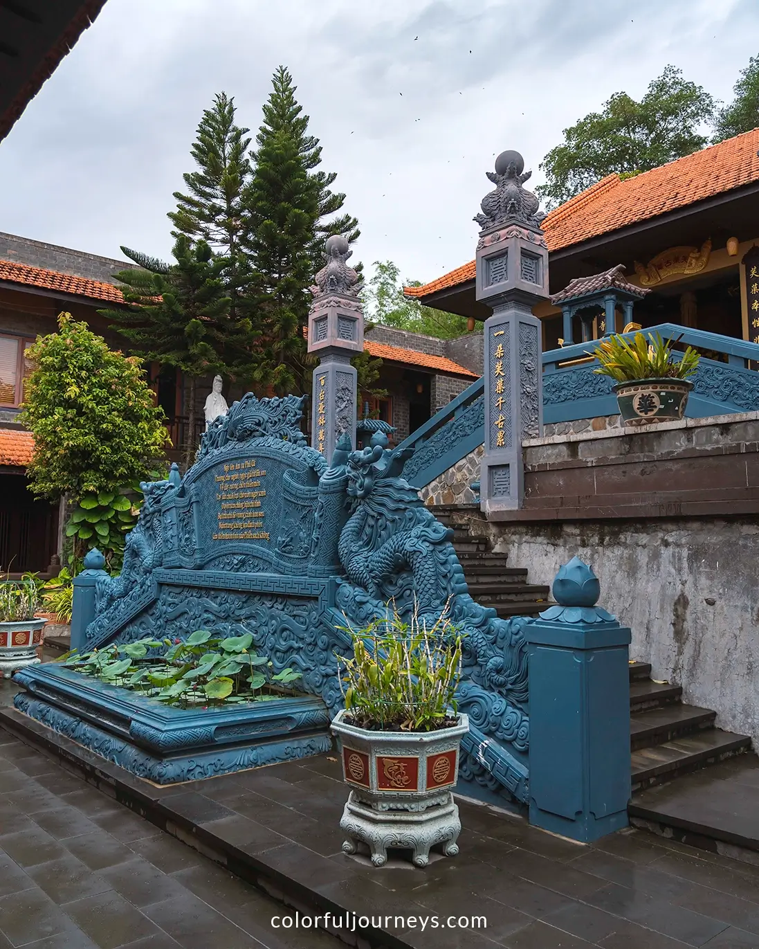 Phu Dung Pagoda in Ha Tien, Vietnam