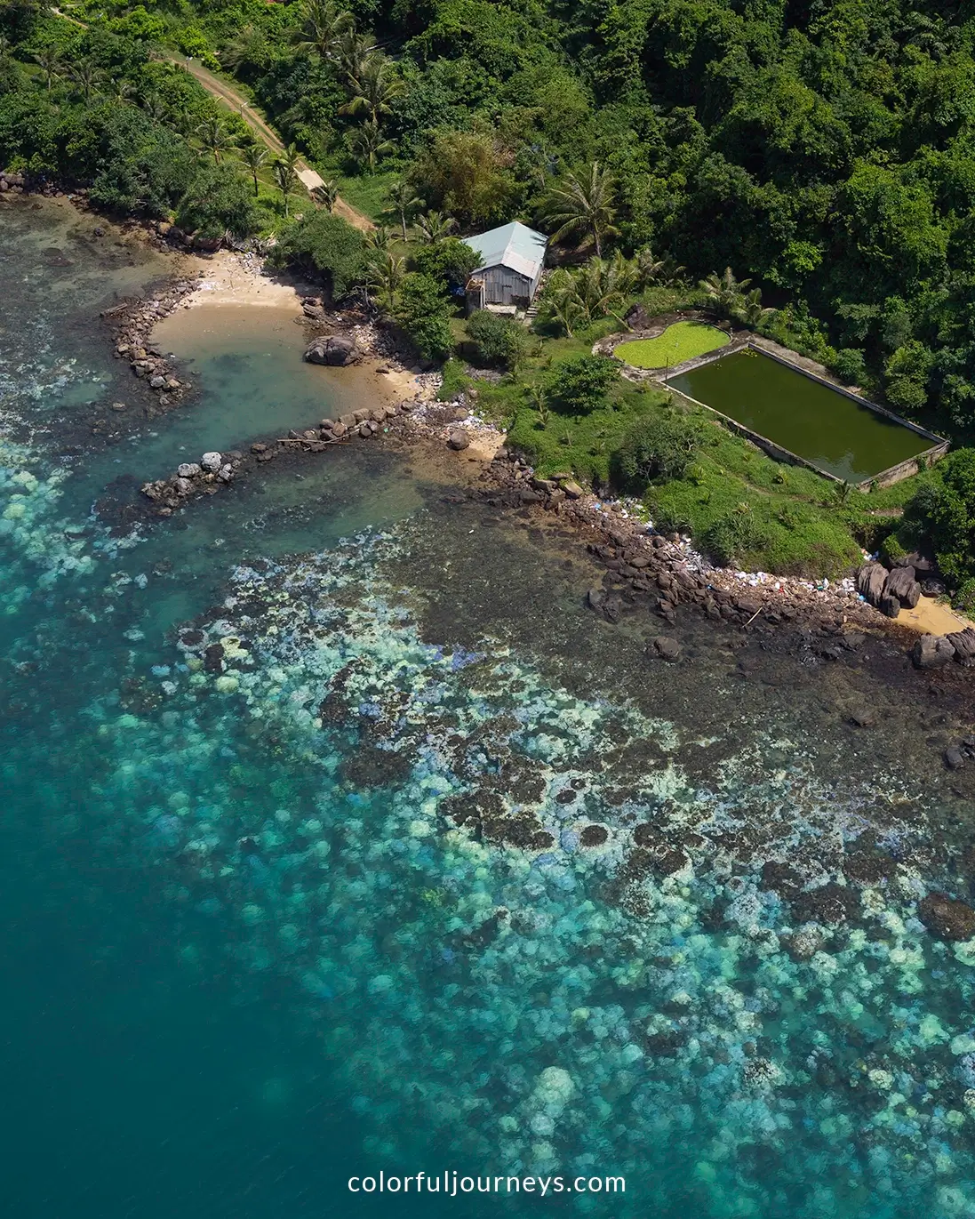 Crystal clear waters on Phu Quoc Island, Vietnam