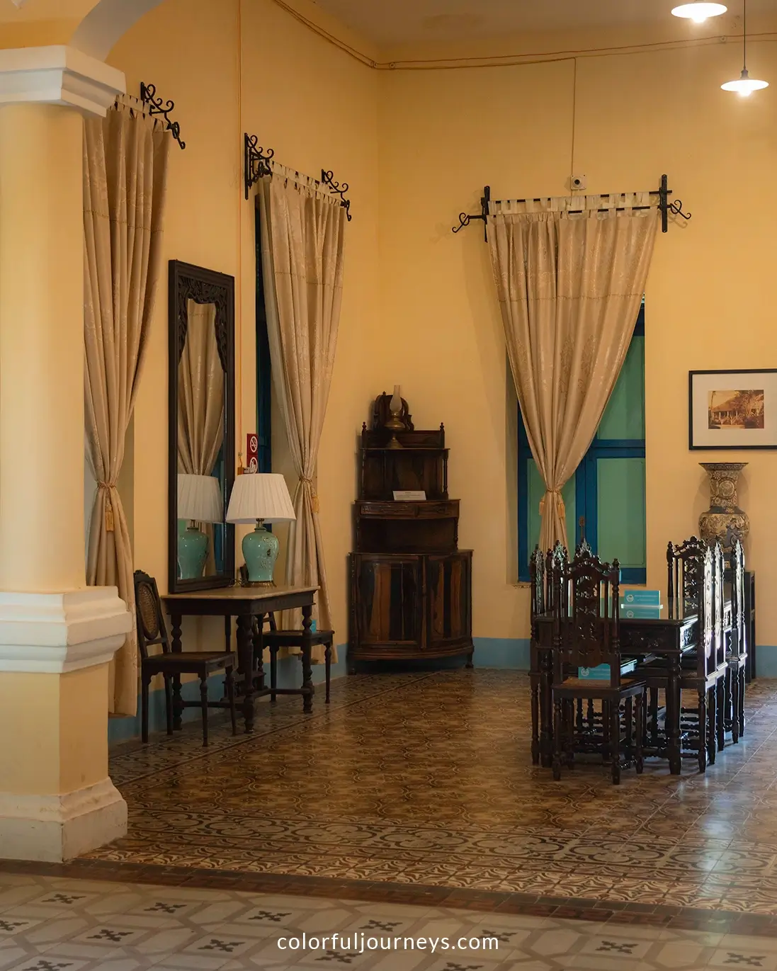 Interior of the Island Chief's Palace, Con Dao, Vietnam