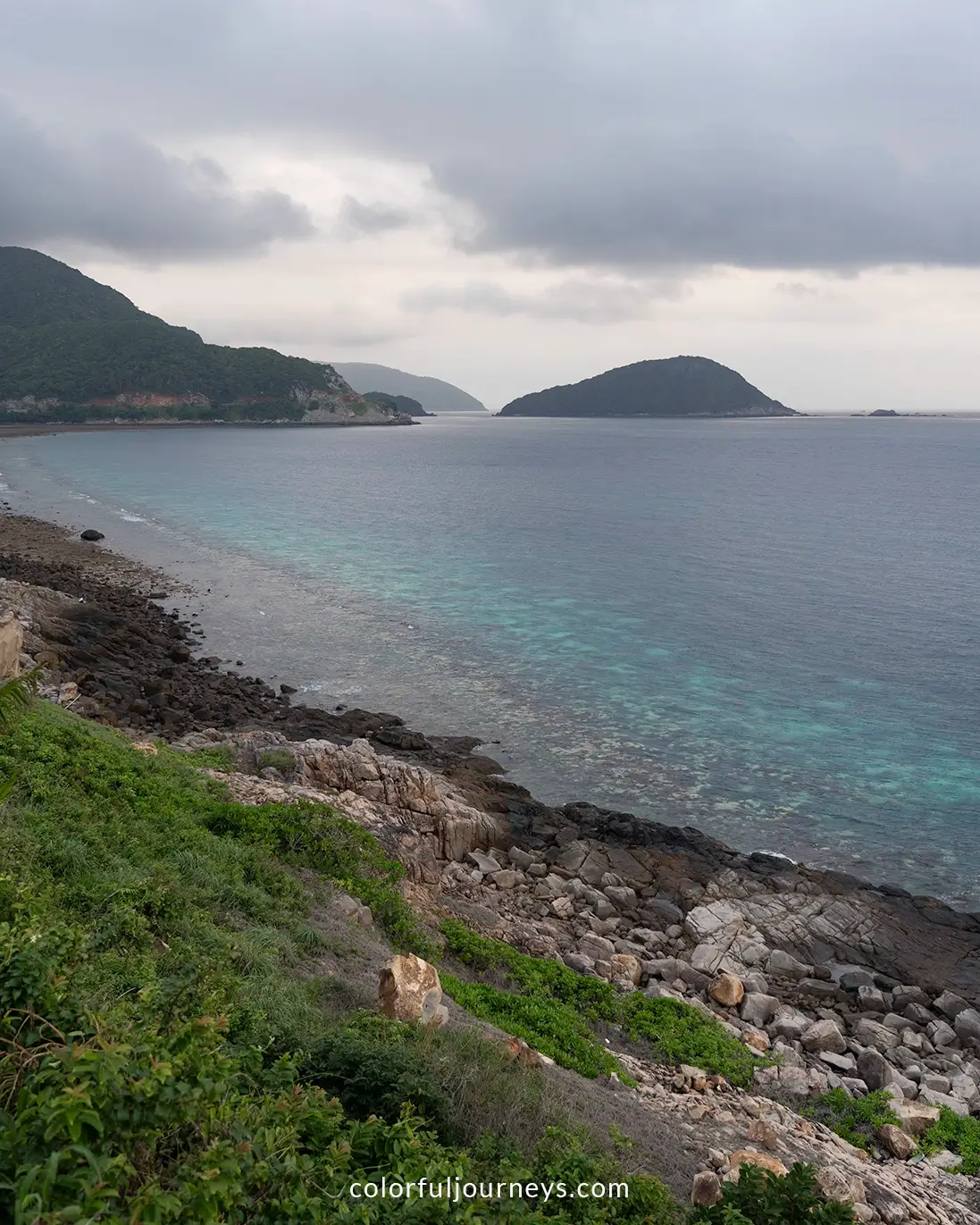 The coastline of Con Dao Island, Vietnam