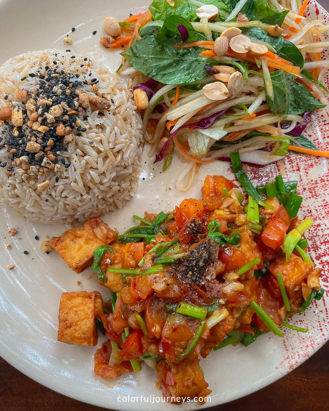 Food at An Oi Bistro on Con Dao, Vietnam
