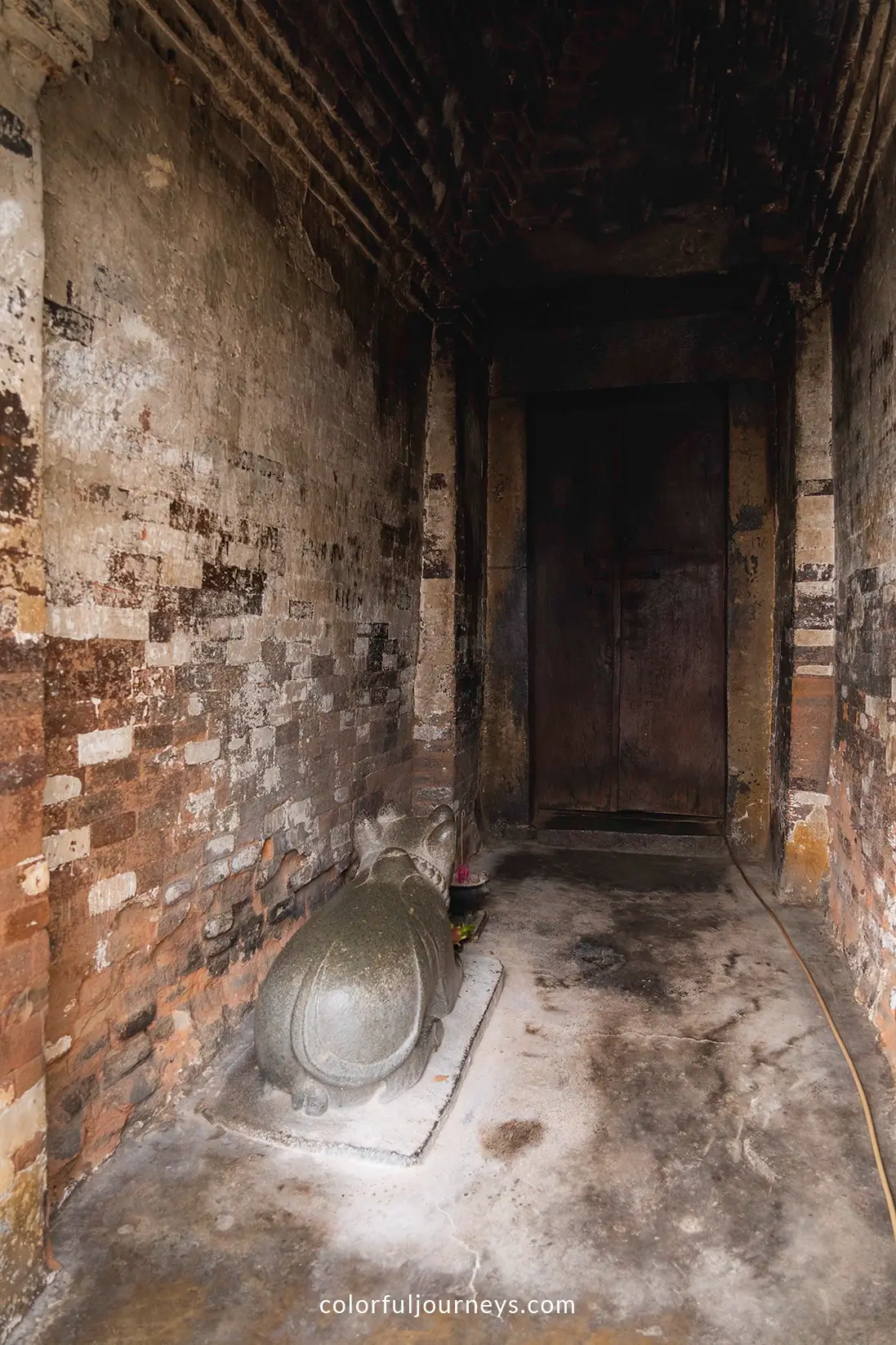The interior of the Po Klong Garai Temple in Phan Rang, Vietnam