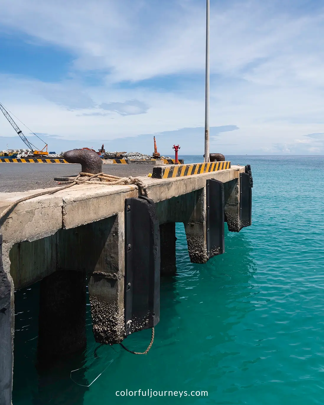 The ferry port of Ly Son Island, Vietnam