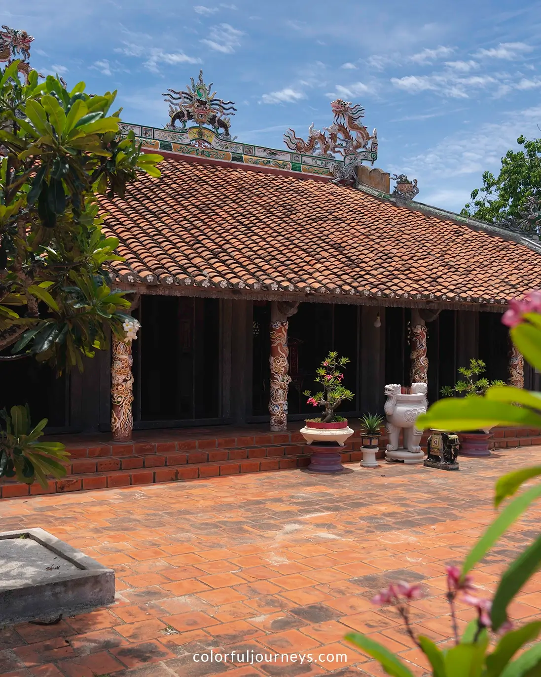 An Vinh Communal House on Ly Son Island, Vietnamm