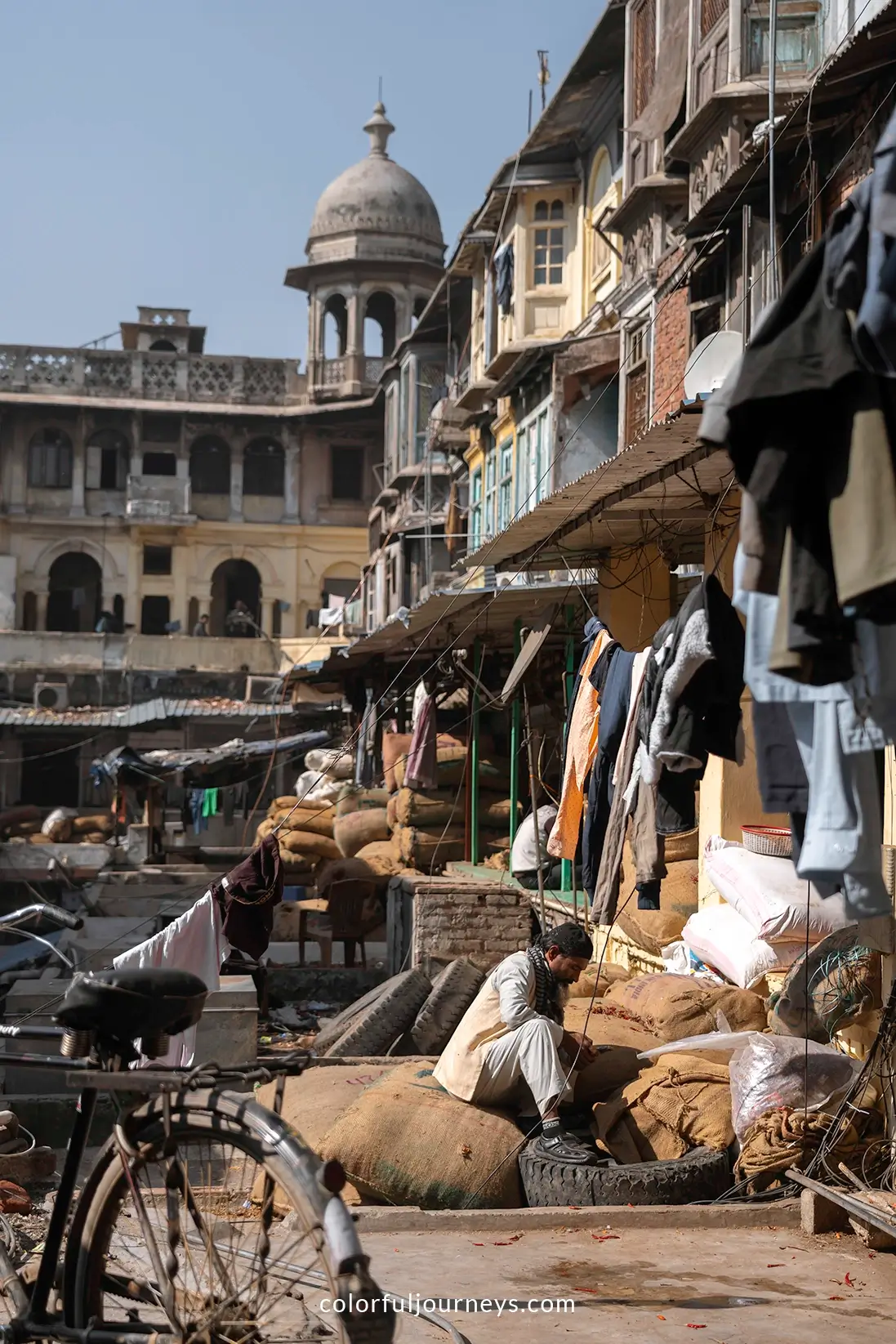 A Spice Market in Delhi, India