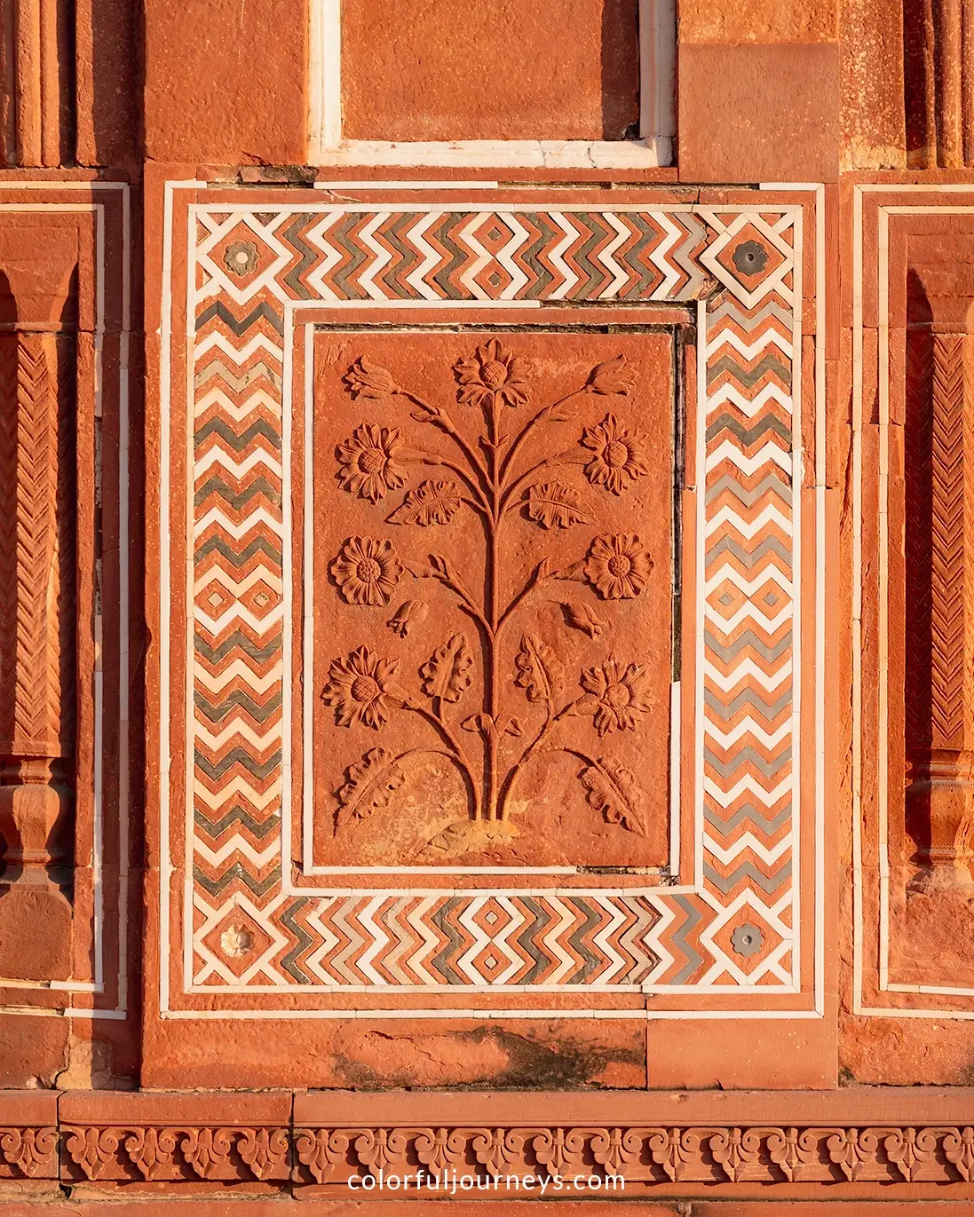 The Taj Mahal in Agra, India