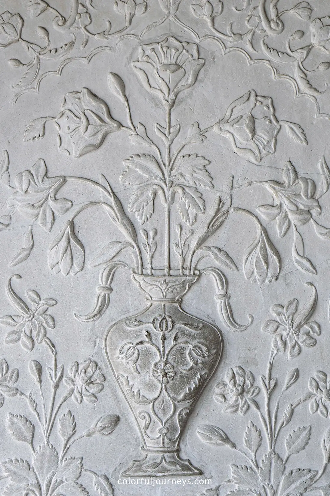 Decorations at the Amber Fort, India