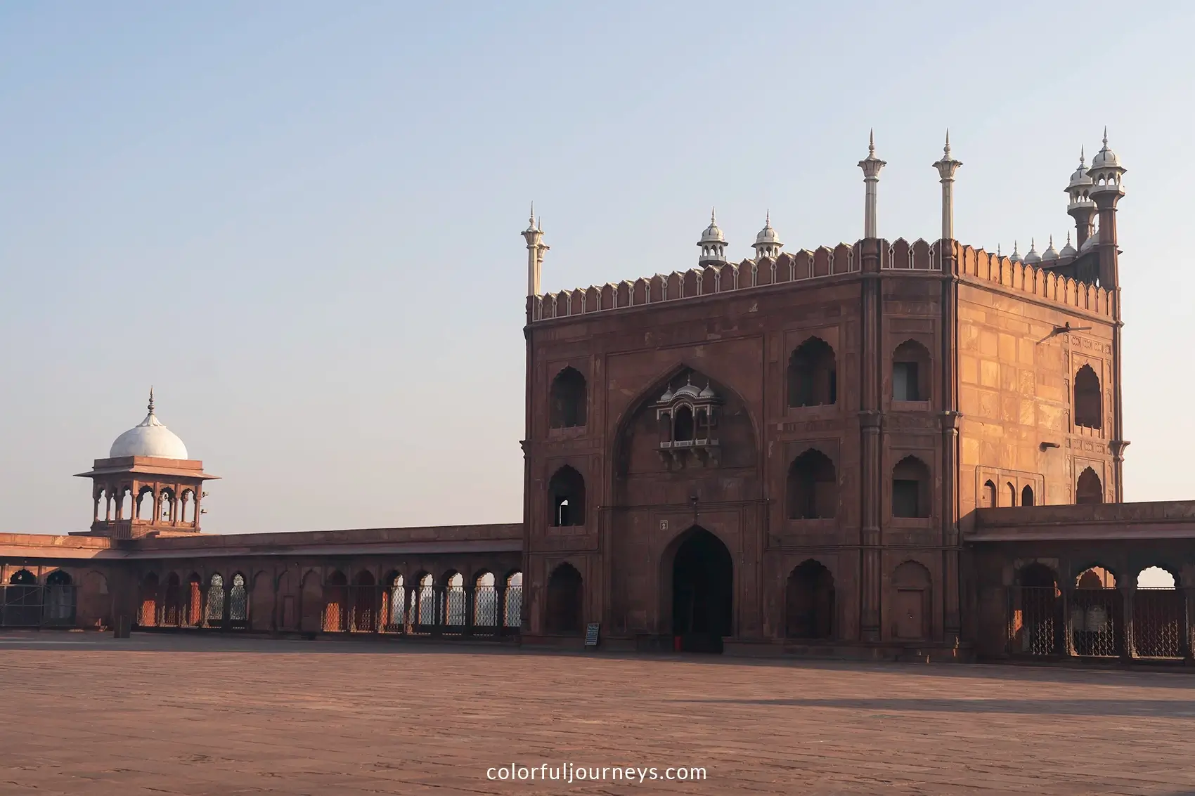 A gate at the Jama Masjid in Delhi, India
