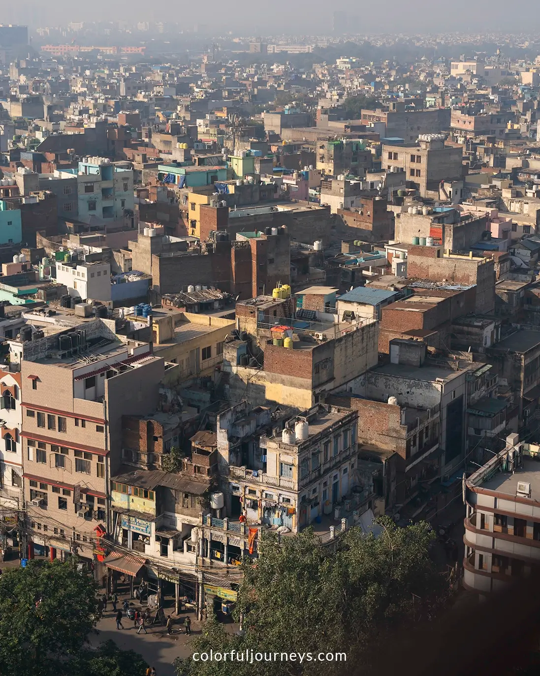 View from the Jama Masjid in Delhi, India