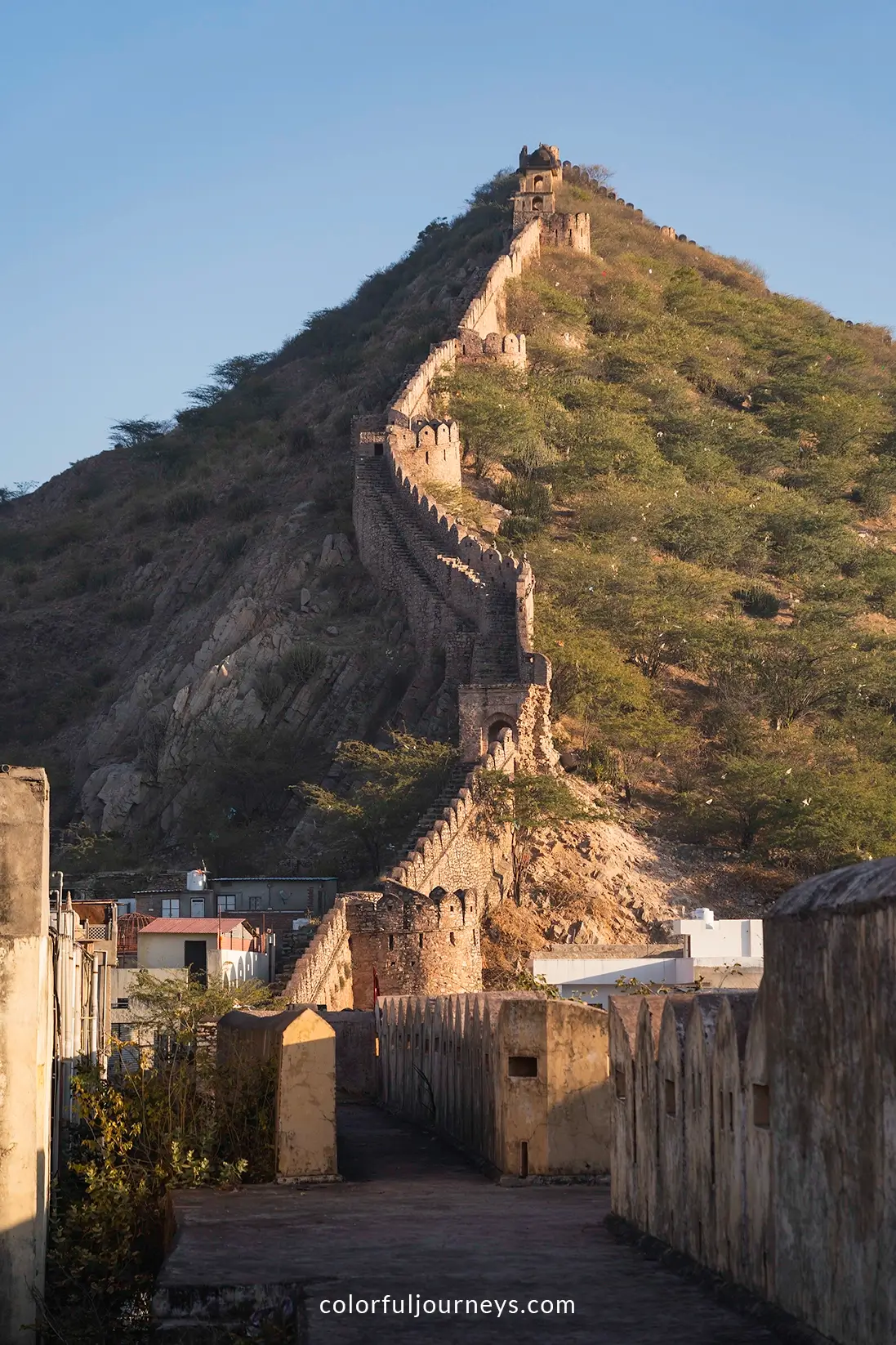Amer Wall in Jaipur, India