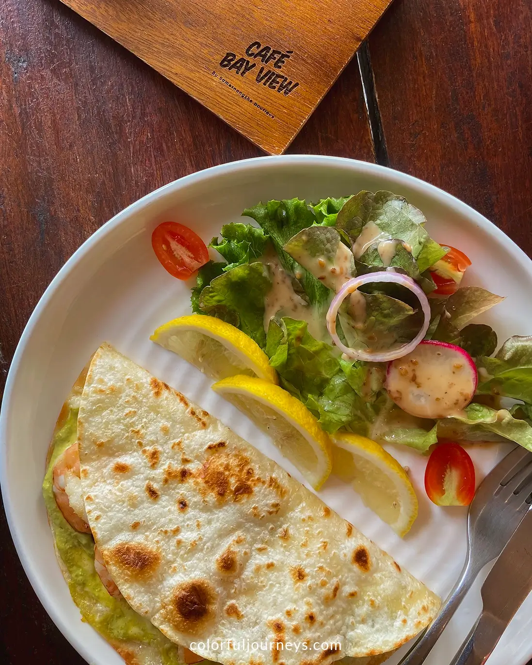 A plate with food in Thailand