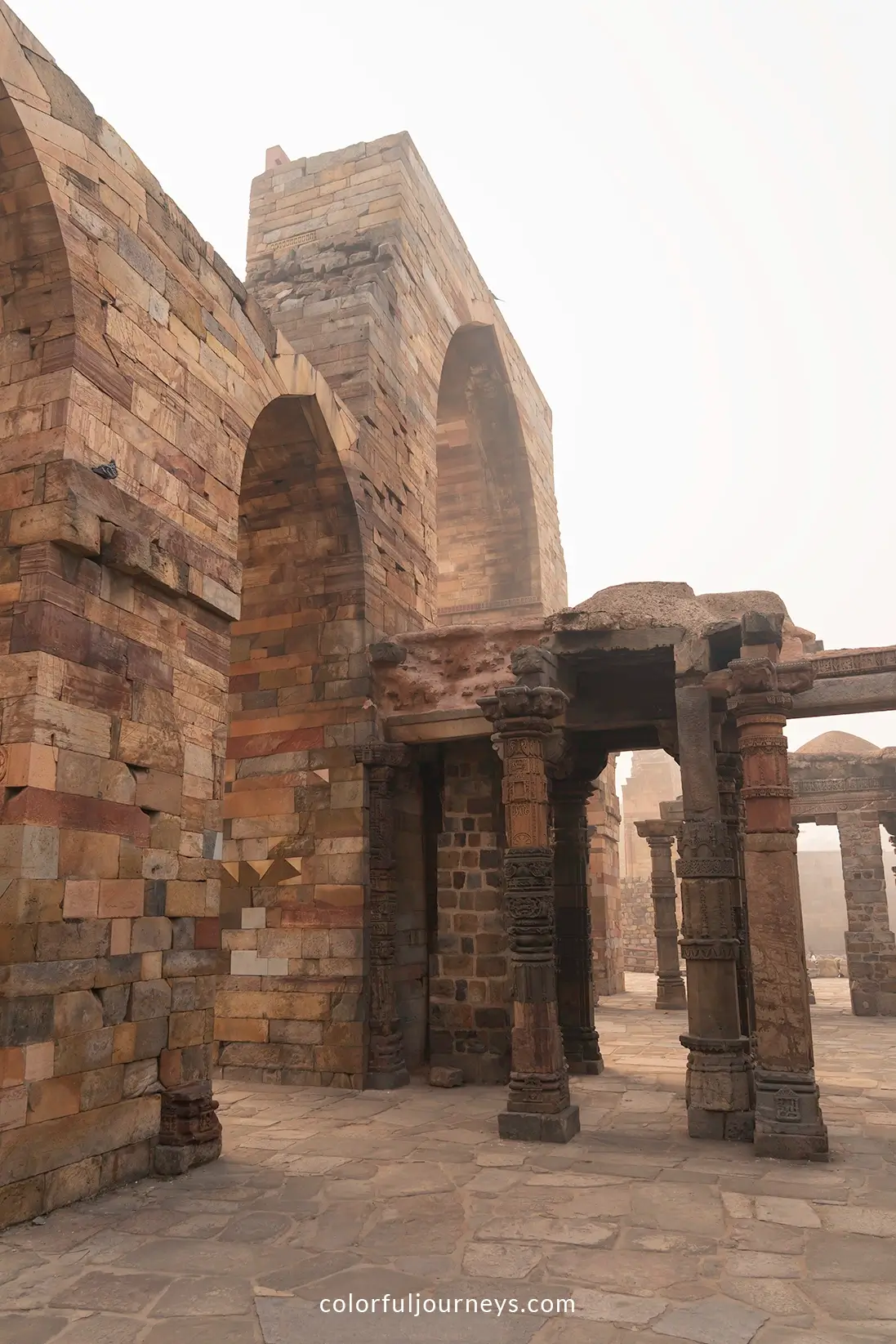 Qutub Minar Complex in Delhi, India