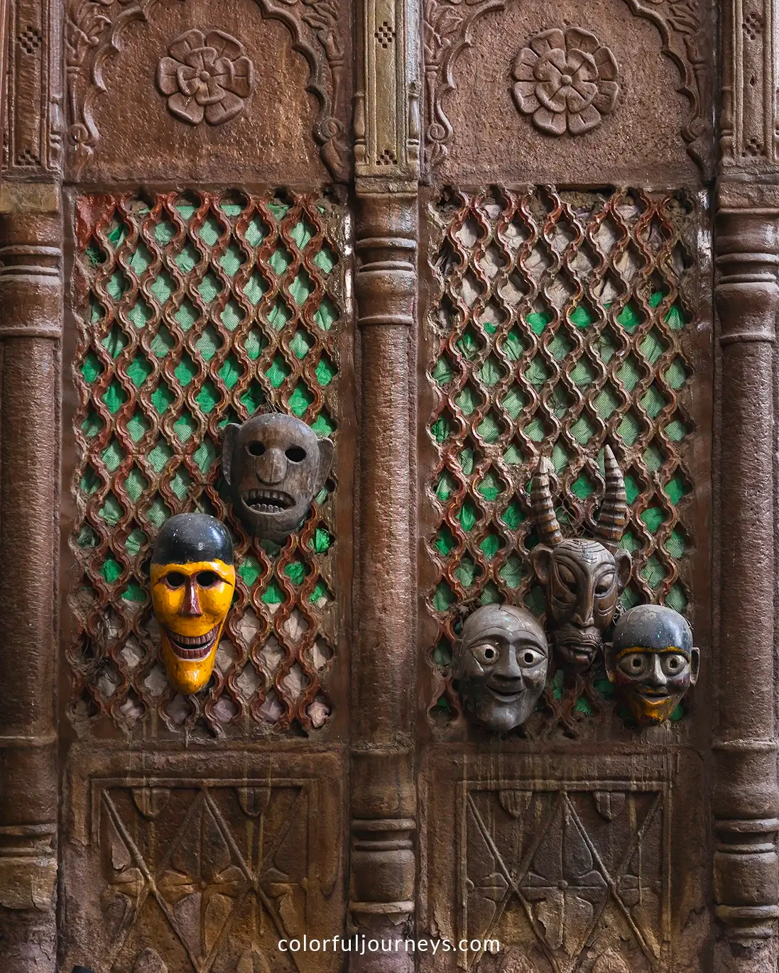 Decorations at Cafe The Station in Jodhpur, India