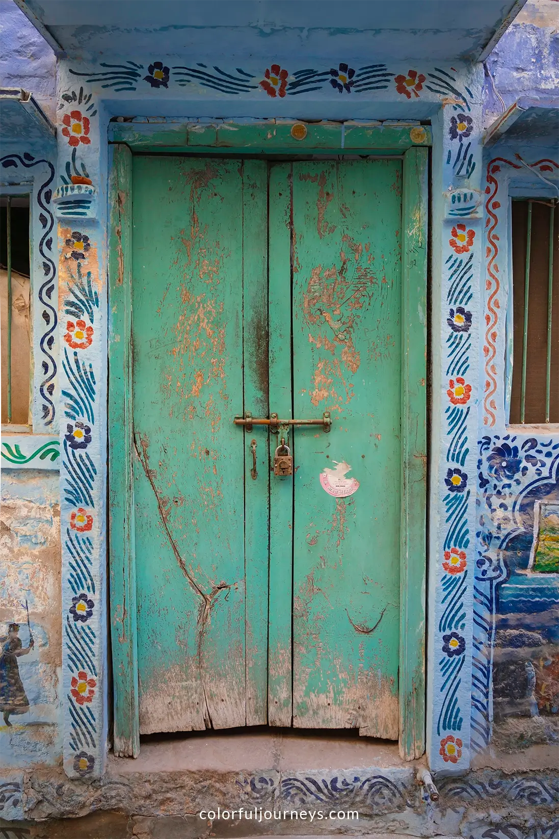 Blue streets in Jodhpur, India