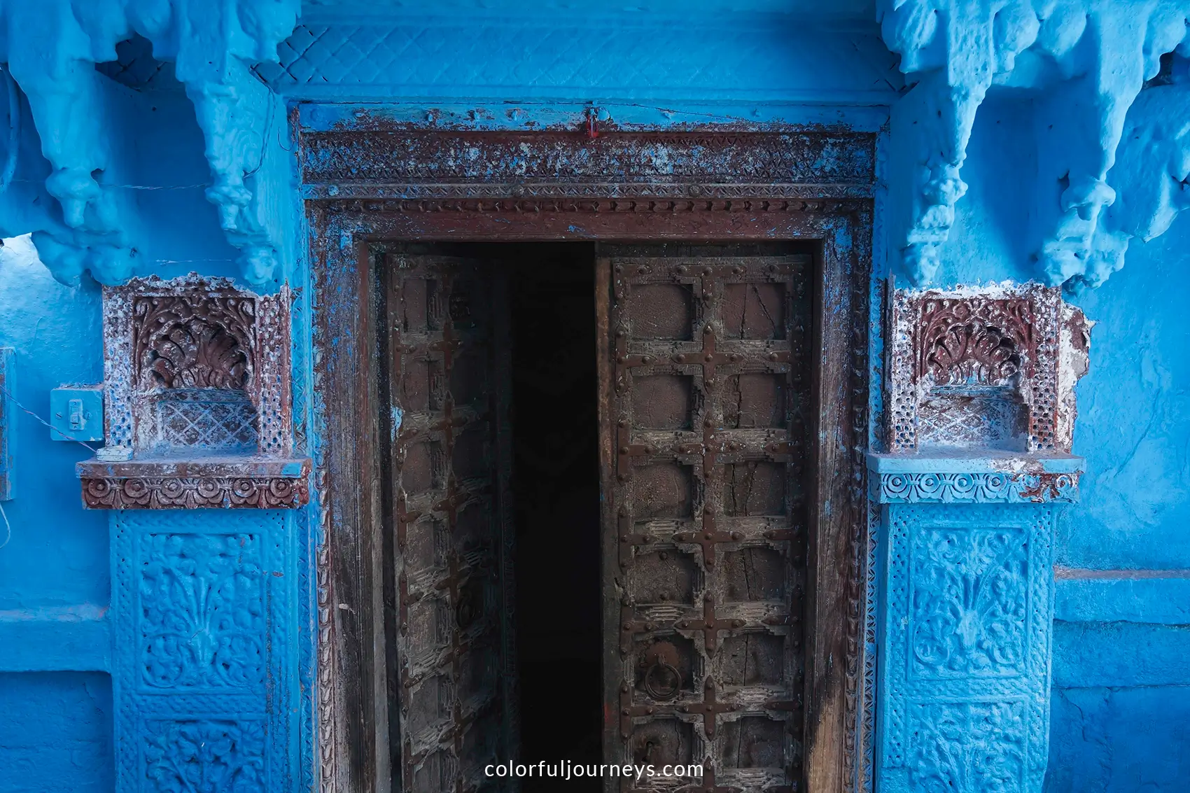Blue walls in Jodhpur, India