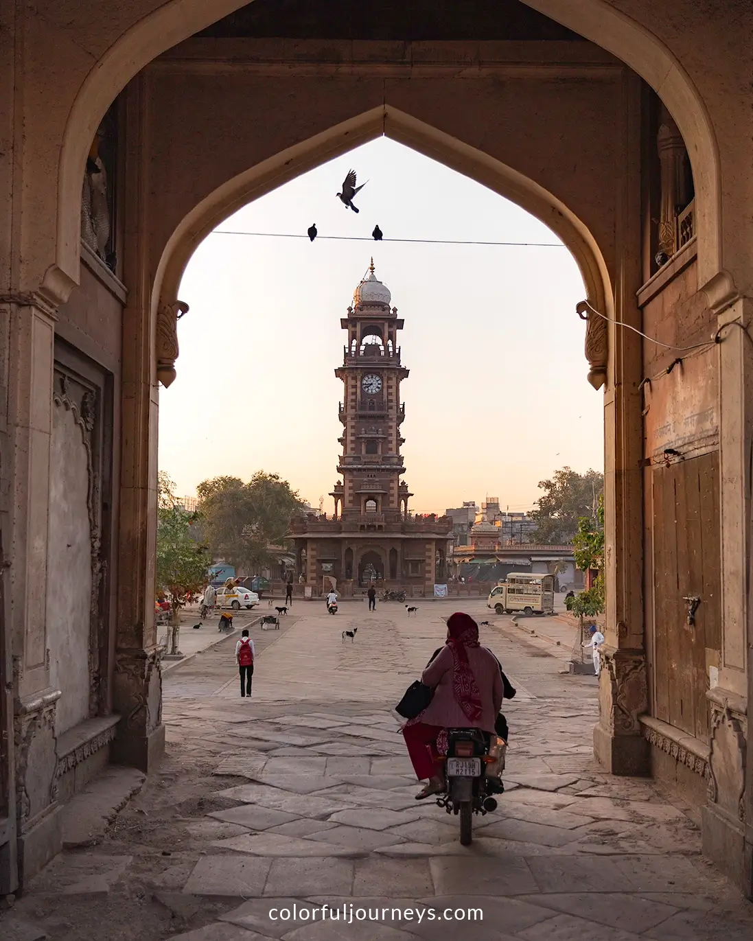 Clock tower market in Jodhpur, India