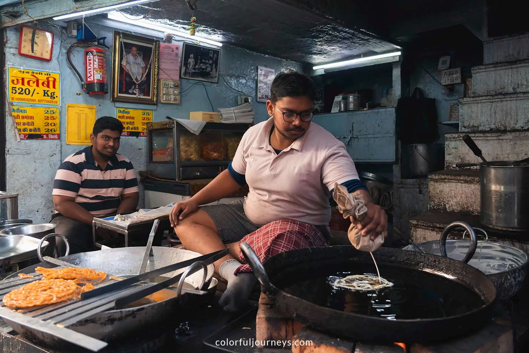 A jalebiwala shop in Jodhpur, India