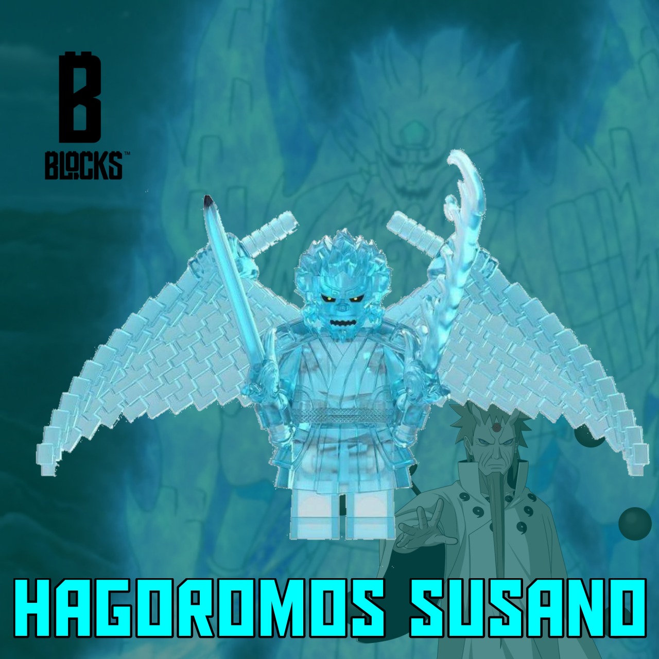 Susano Teal Hagoromo