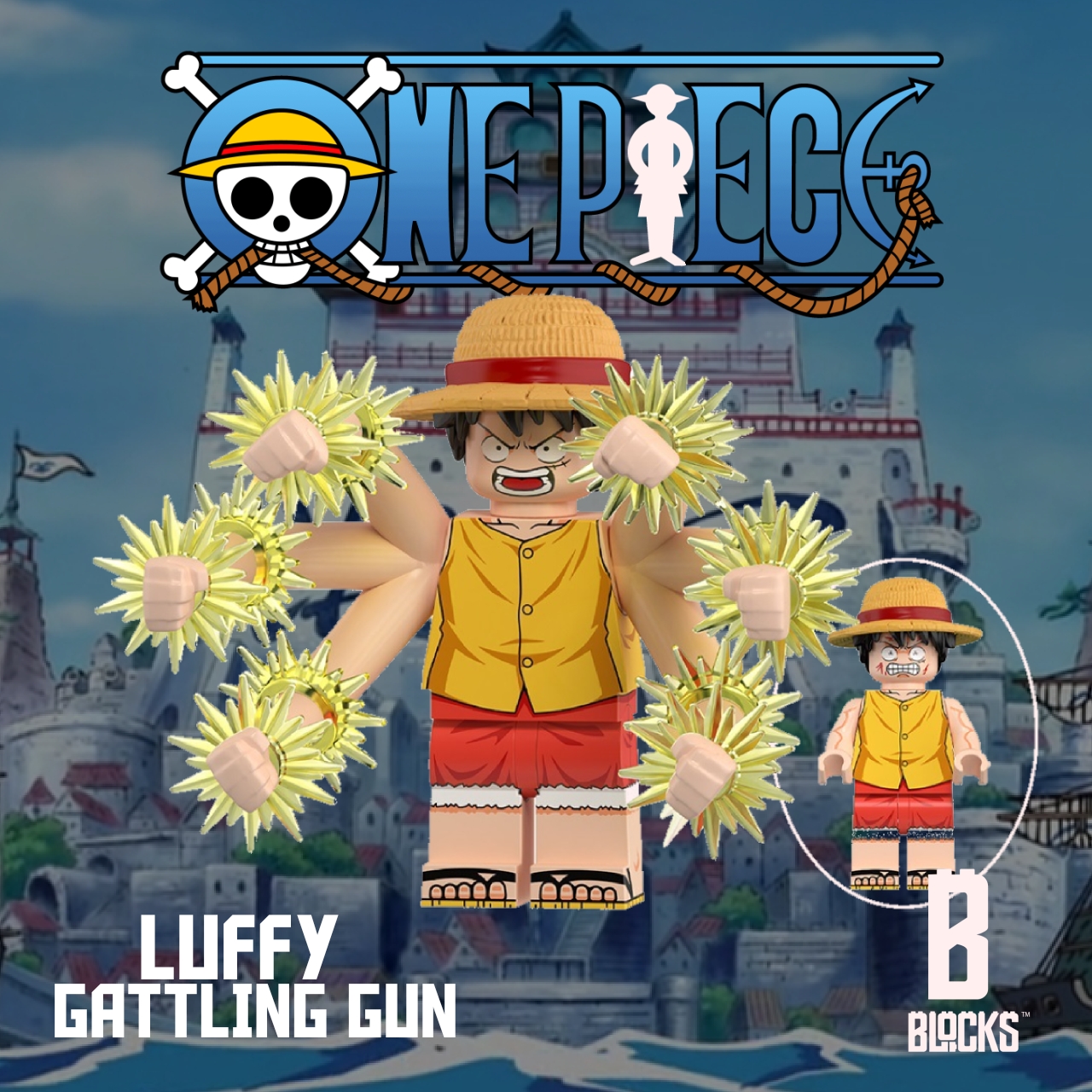 Luffy Gattling Gun [Marineford]