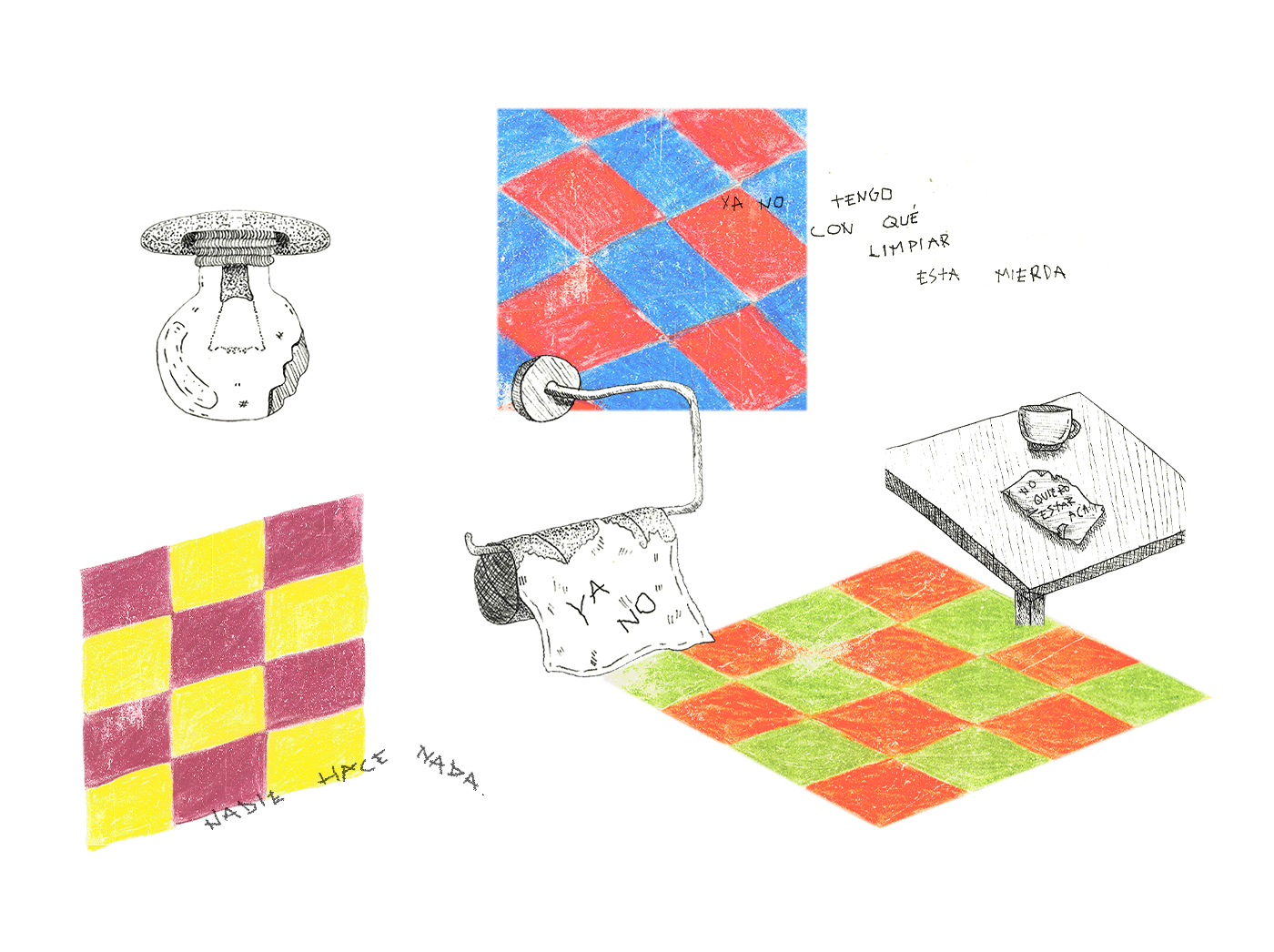 La Soledad de Mi Casa — full illustration with everyday objects