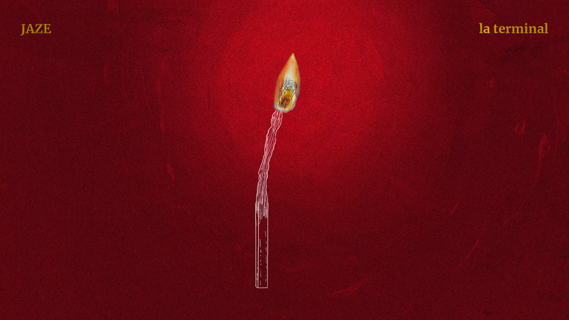 La Terminal — cover art showing a flame on red background with JAZE and La Terminal text