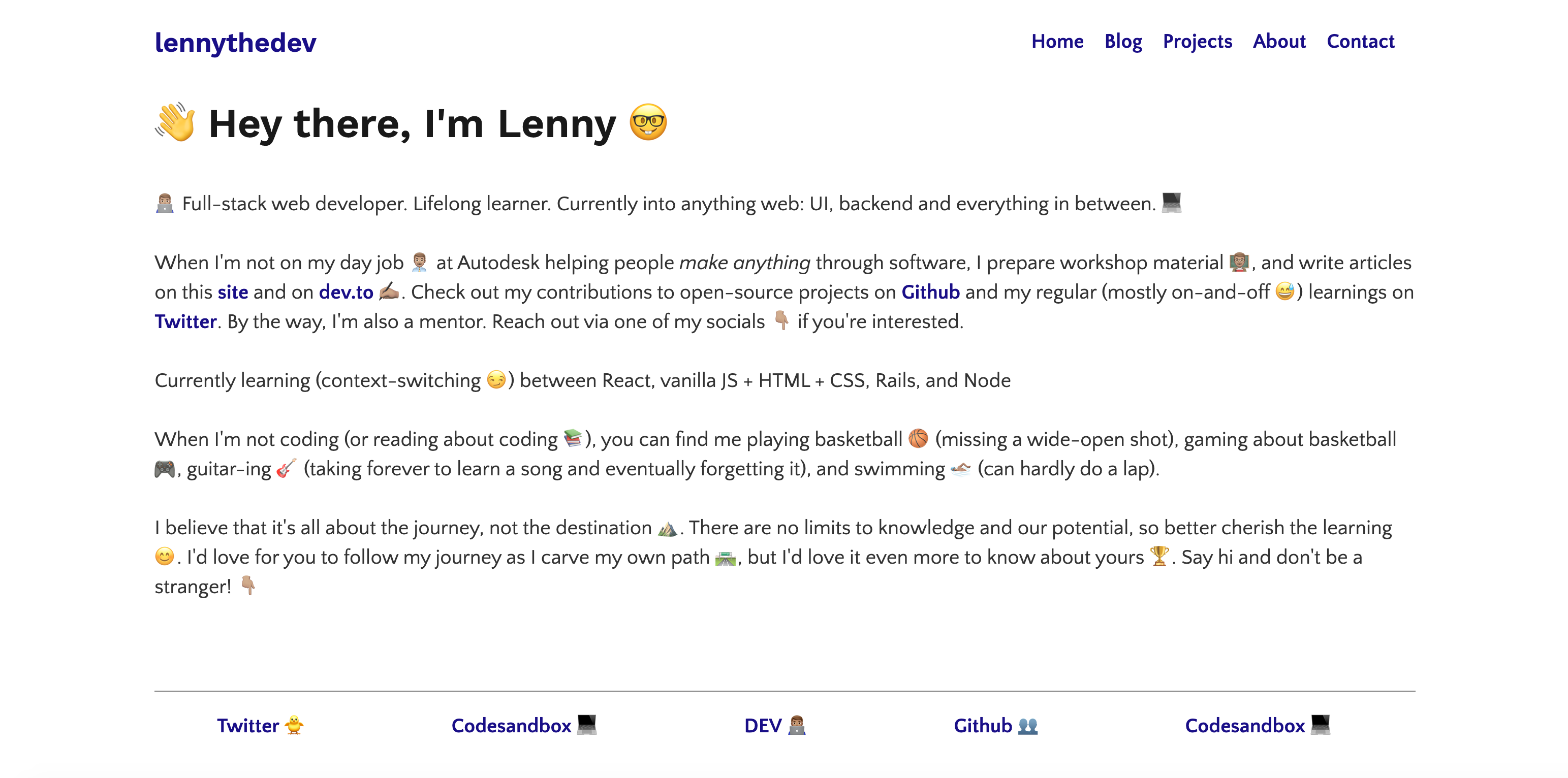 Lennythedev site