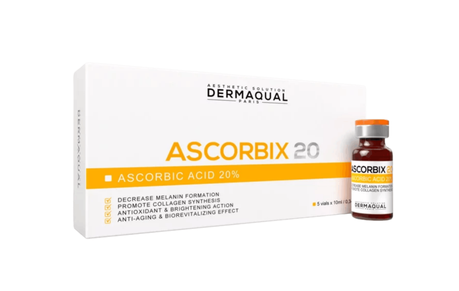 Ascorbix 20 | High-Potency Vitamin C (20%) Brightening Solution (5 x 10ml)