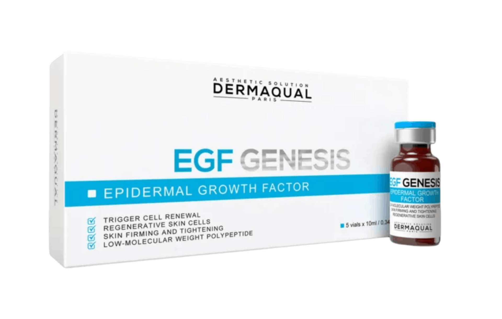 EGF GENESIS | Epidermal Growth Factor & Cell Renewal (5 x 10ml)