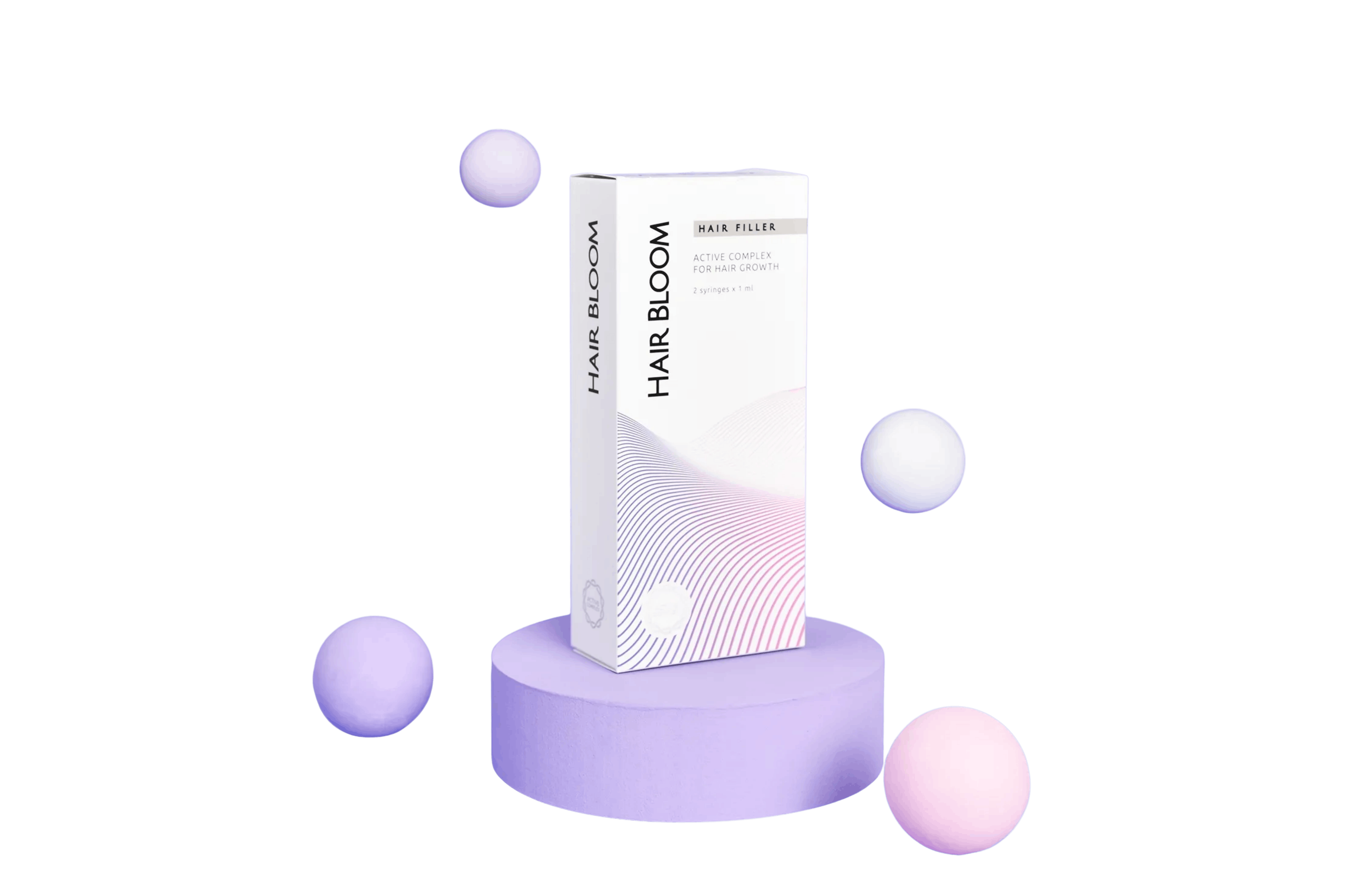 Hair Bloom professional scalp product packaging with exact-generation verification label — alternate catalogue view