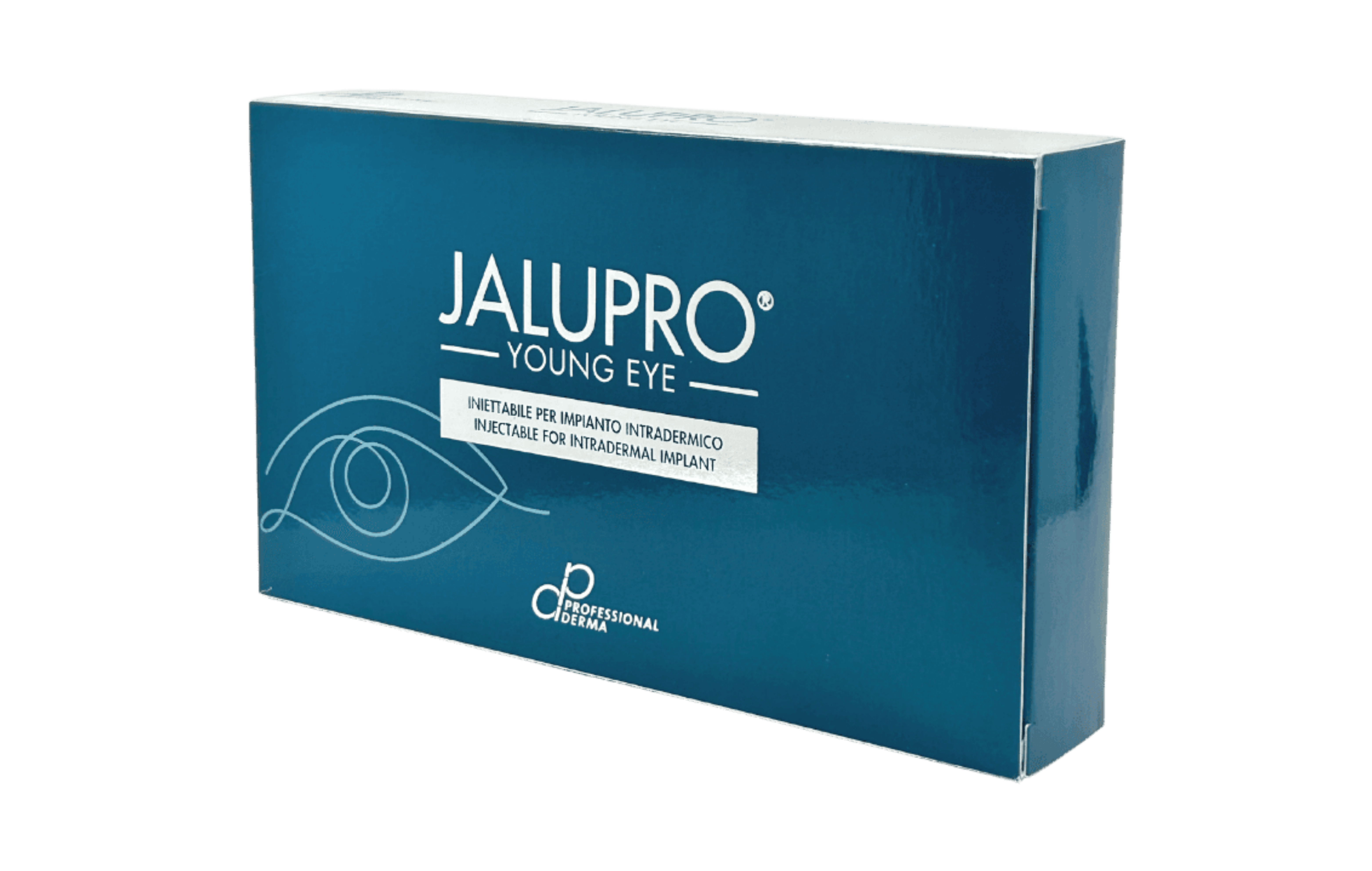 Jalupro Young Eye 1 ml periocular biorevitalizer packaging with under-eye assessment graphic — alternate catalogue view