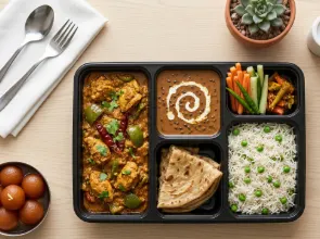 Kadhai chicken meal