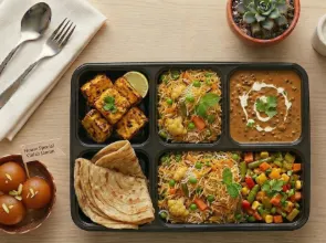 Paneer tikka meal