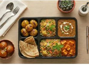 Butter paneer meal