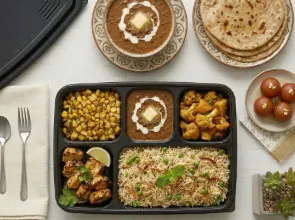 Paneer & corn meal