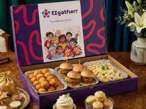 Corn Cheese Bombs, Veggie Bite burgs , Pasta Alfredo , Vanila Cup cake