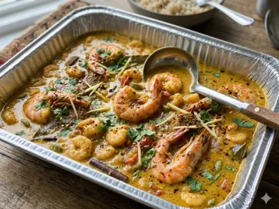 Prawns malai curry