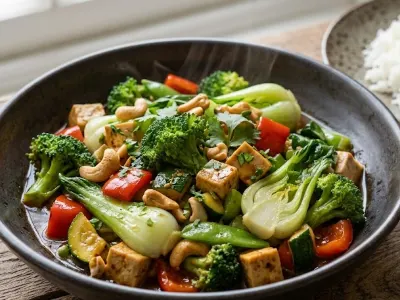 Teriyaki Stir Fried Veggies-Jain