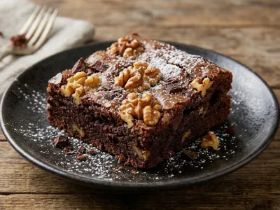 Chocolate walnut brownie (Eggless)