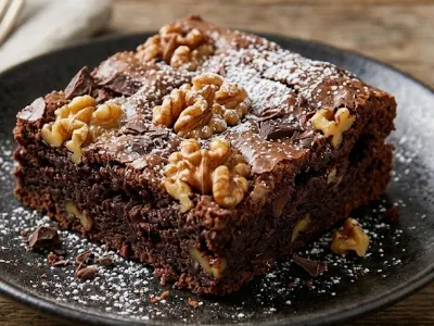 Chocolate walnut brownie (With Egg)