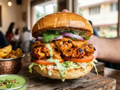 Chicken Tikka burger