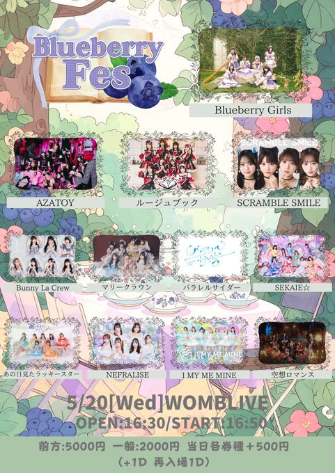Blueberry Fes のフライヤー