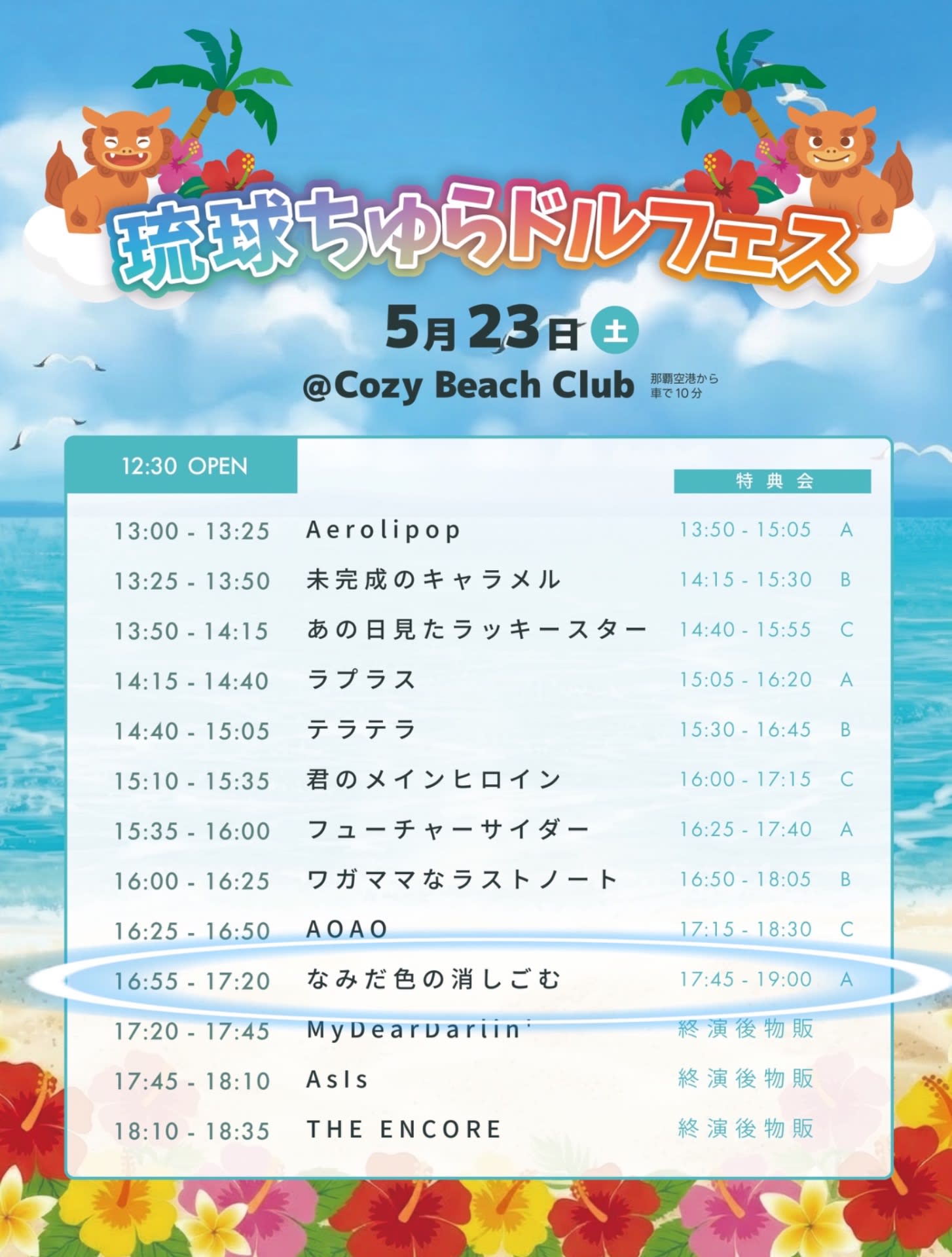 琉球ちゅらドルフェス のフライヤー