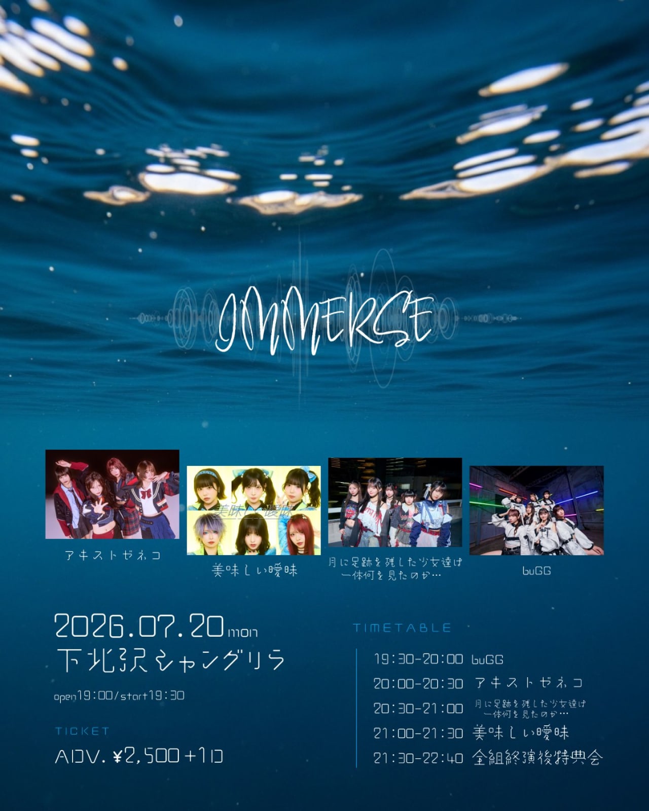 IMMERSE のフライヤー