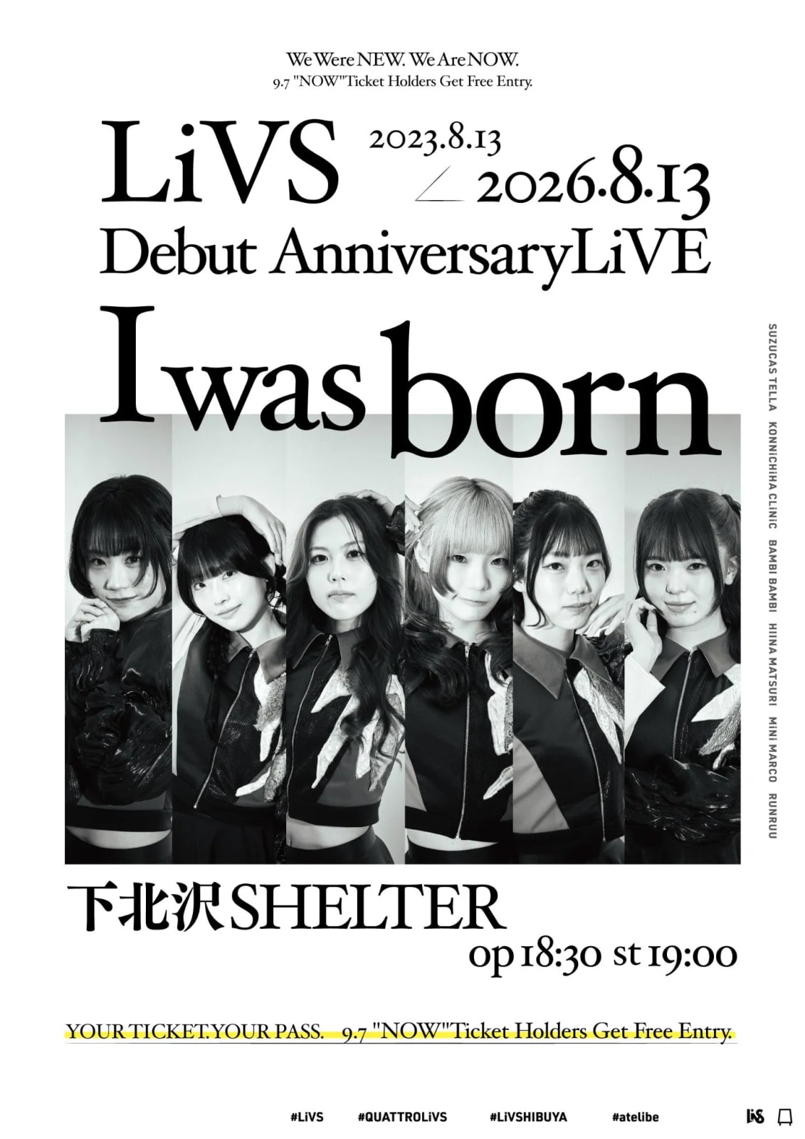 -LiVS Debut Anniversary LIVE- "I was Born" のフライヤー
