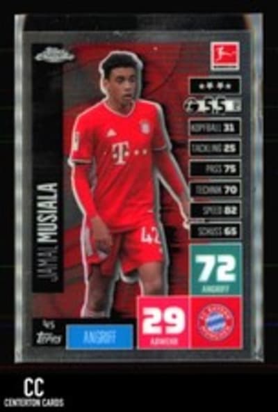Jamal Musiala Topps Chrome Match Attax Bundesliga