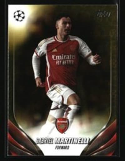 Gabriel Martinelli Topps Chrome UEFA