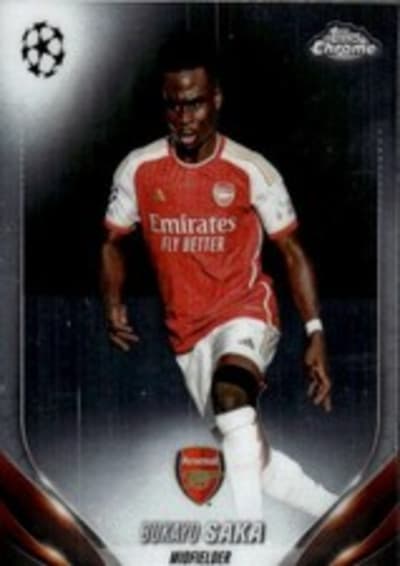 Bukayo Saka Topps Chrome UEFA