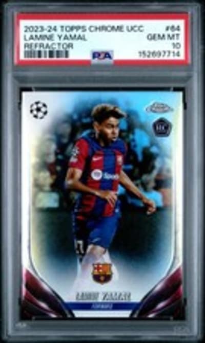 Lamine Yamal Topps Chrome UEFA Refractor RC
